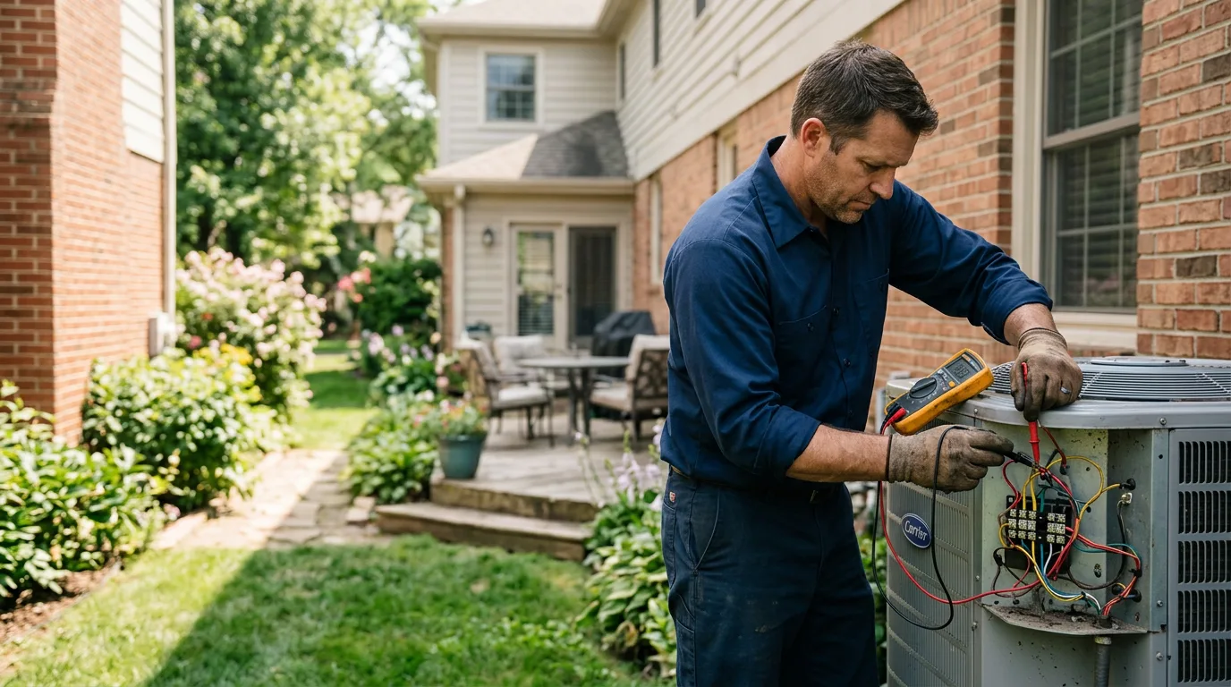 HVAC technician working near Oil City, PA